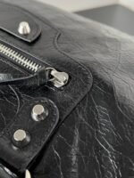 Knockoff Balenciaga Le City Medium Bag Black Arena Lambskin - Image 9