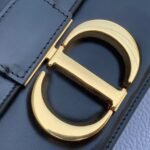 Dior 30 Montaigne Medium Bag Replica in Black Box Calfskin - Image 9