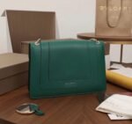 Replica Bvlgari Serpenti Forever Large Shoulder Bag Green Calfskin - Image 7