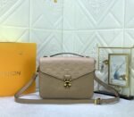 LV Monogram Empreinte Leather Metis In Tourterelle Grey M44881