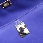 Blue Swift Leather Replica Hermes Kelly Danse Shoulder Bag - Image 5