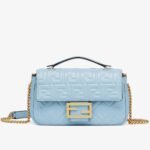 Top Quality Replica Fendi Baguette Chain Midi Bag In Blue