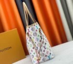 LV X TM Multicolored Neverfull MM In White - Image 4