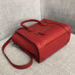 Celine Nano Luggage Tote Bag Fake in Red - Image 4