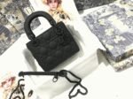 Dior Lady Dior Mini Chain Bag Replica in Black - Image 6
