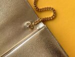 KATE CHAIN WALLET WITH TASSEL IN GRAIN DE POUDRE EMBOSSED LEATHER - Image 4