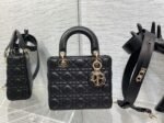 Dior Small Lady Dior Bag Replica in Black - Image 3