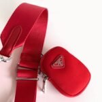 Prada Re-Edition Shoulder Bag Replica in Red - Image 2