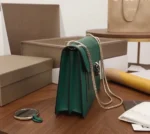 Replica Bvlgari Serpenti Forever Large Shoulder Bag Green Calfskin - Image 2