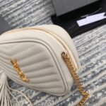 Fake Saint Laurent Lou Mini Bag White - Image 6