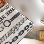 De Camp Dechainee Toile Replica Designer Hermes Kelly 28cm Limited Edition - Image 3