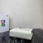 Prada Symbole Small Bag Replica with Topstitching in White - Image 4