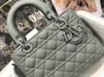 Dior Lady Dior Medium Bag Replica in Grey - Image 4