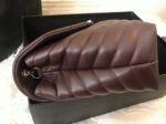 Fake Designer Saint Laurent LouLou Medium Chain Bag Burgundy - Image 8