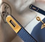 Hermes Kelly Mini II Bag Fake in Blue Agate - Image 6