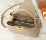 Louis Vuitton Capucines BB Handbag In Galet Gray - Image 5