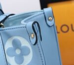 Louis Vuitton Monogram Empreinte Leather Onthego MM Bag In Summer Blue - Image 8