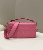 Top Quality Knockoff Fendi Large Baguette Bag In Pink FF - Image 4