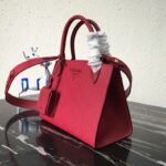Prada Monochrome Small Bag Knockoff in Red - Image 5