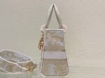 Dior Lady D-Lite Medium Bag Knockoff in Gold Jardin d Hiver Embroidery - Image 3