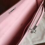 Rose Dragee Swift Knockoff Hermes Kelly Cut Clutch Soft Pastel Bag - Image 2