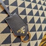 Prada Symbole Small Bag Replica in Black/Beige Jacquard Fabric - Image 2