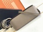 Prada Flap Shoulder Bag Imitation in Grey - Image 9