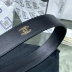 Chanel Red Patent Leather CC Logo Belt - Image 6