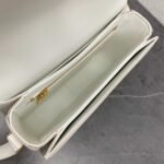 Top Quality Fake Celine Triomphe Teen Bag In White - Image 10