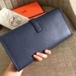 High quality sapphire epsom replica Hermes Jige Elan clutch bag - Image 6
