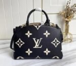 Louis Vuitton Bicolor Monogram Empreinte Leather Petit Palais Handbag In Black And Beige - Image 4