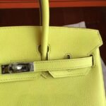 Yellow Hermes Birkin 25cm Premium Handmade Imitation - Image 4