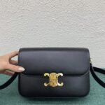 Top Quality Faux Celine Triomphe Medium Bag In Black - Image 10