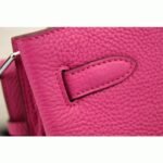 Rose Red Leather Replica Hermes So Kelly 22cm Vivid Shoulder Bag - Image 6