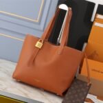 Louis Vuitton Low Key Cabas MM Bag In Cognac Brown