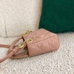 Dior Lady Dior Micro Bag Faux in Poudre Cannage Lambskin - Image 10