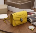 Replica Bvlgari Serpenti Forever Small Crossbody Bag Yellow Calfskin - Image 2
