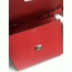 Red luxury replica Hermes Clic wallet with strap - Image 6