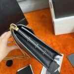 Replica Saint Laurent Cassandra Medium Chain Bag Black - Image 4