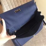 Sapphire Clemence Fake Hermes Kelly Retourne 28cm Premium Bag - Image 6