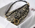 Dior Saddle Bag Replica in Beige Multicolor Mizza Embroidery - Image 5