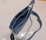 Louis Vuitton Coussin PM Bag In Navy Blue With Jacquard Strap - Image 5