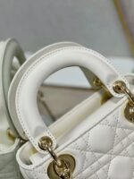 Dior Lady Dior Mini Bag Fake in White - Image 3
