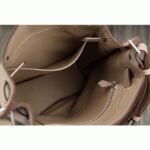 Grey Leather Replica Hermes So Kelly 22cm Soft Leather Shoulder Bag - Image 6