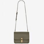 Fake Saint Laurent Le Carre Satchel Bag Olive