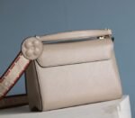 Louis Vuitton Epi Leather Twist MM Handbag In Galet Gray With Embroidered Strap - Image 5