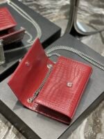 KATE SMALL CHAIN BAG IN GRAIN DE POUDRE EMBOSSED LEATHER - Image 5