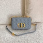 Dior Caro Small Bag Fake in Cloud Blue - Image 6