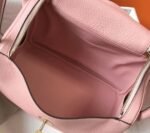 Knockoff Hermes Lindy 30cm bag in pink color - Image 2