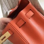 Orange Clemence Knockoff Hermes Kelly Retourne 32cm Bold Tote - Image 7
